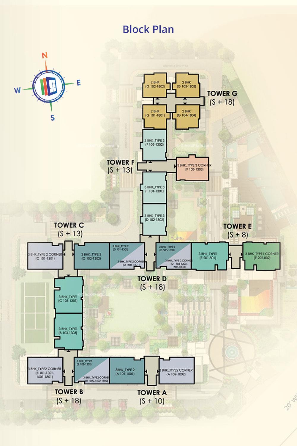 Mahima Elanza Block Plan