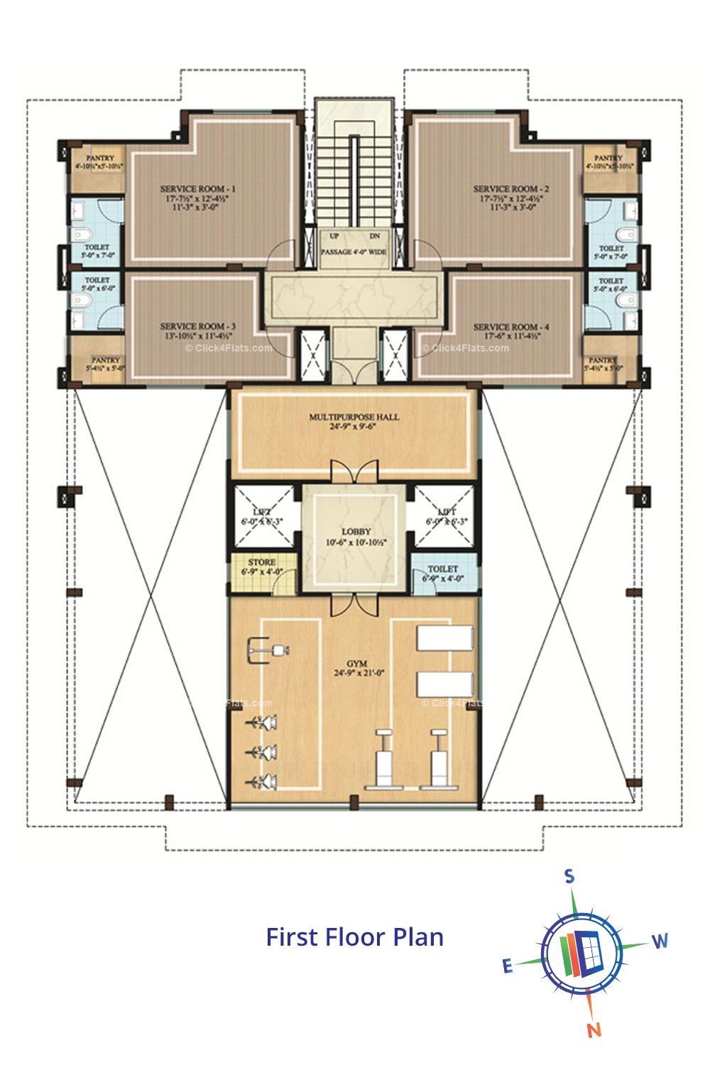 JKD Pearl Landmark First Floor Plan