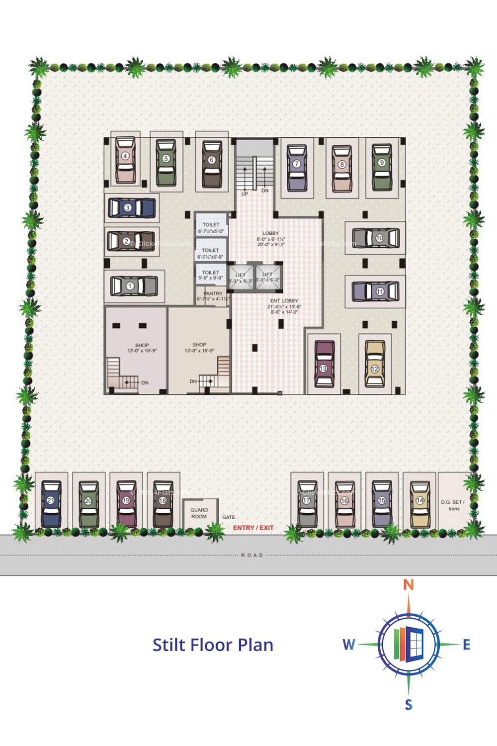 Pearl Sugeetam Stilt Floor Plan