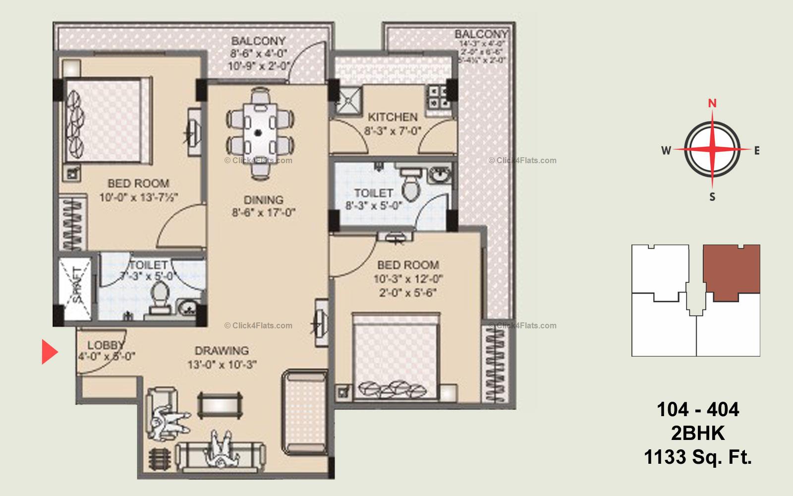 Pearl Sugeetam 2 BHK 