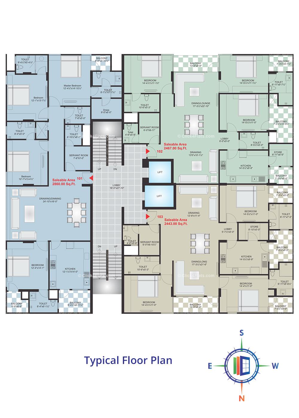 Shizukesa Typical Floor Plan
