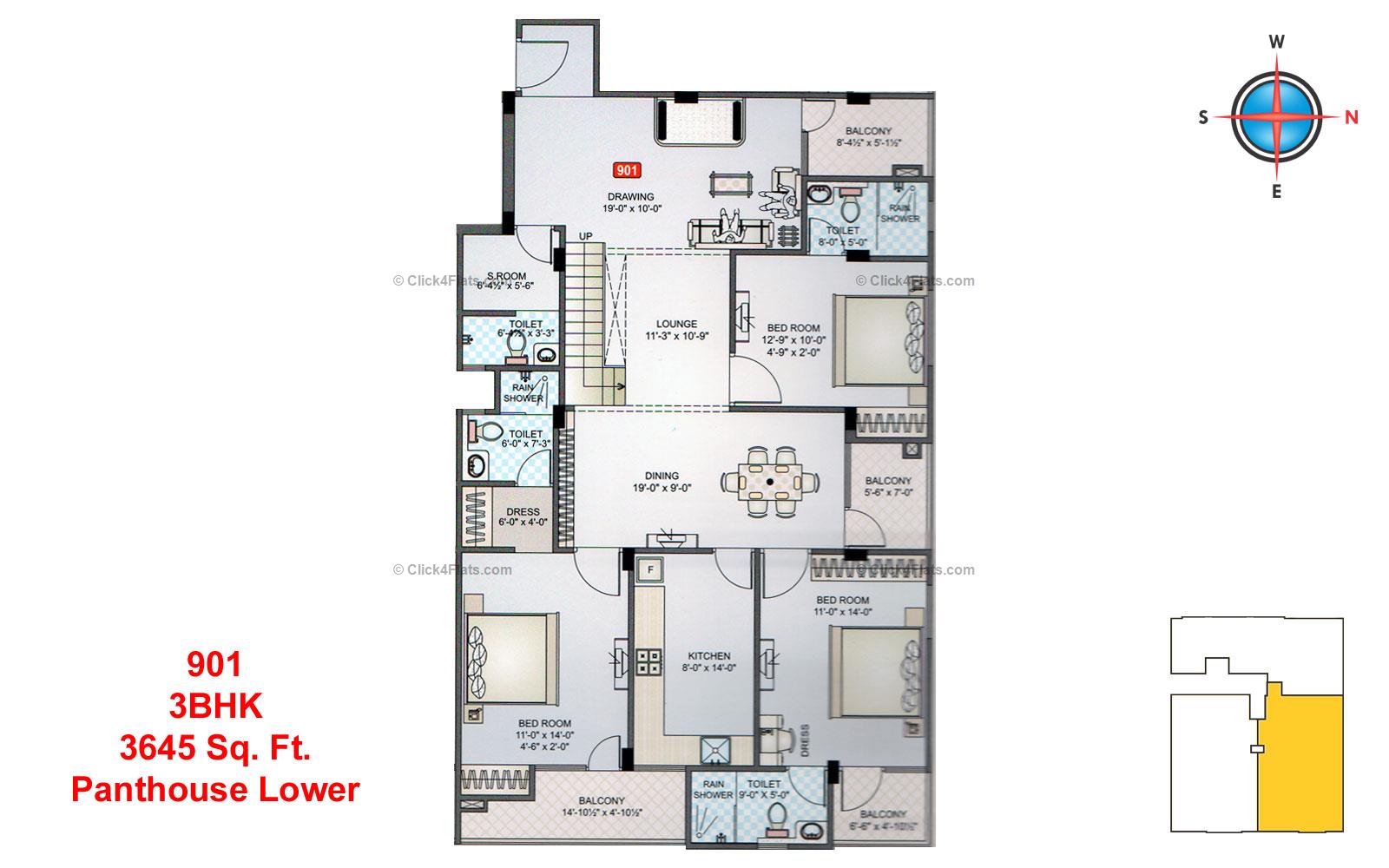 Govind Regency 3 BHK 