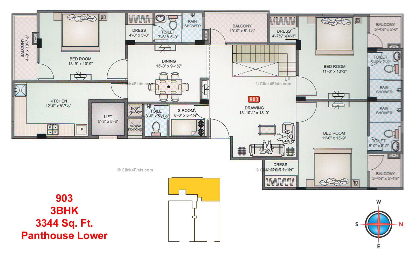 Govind Regency 3 BHK 