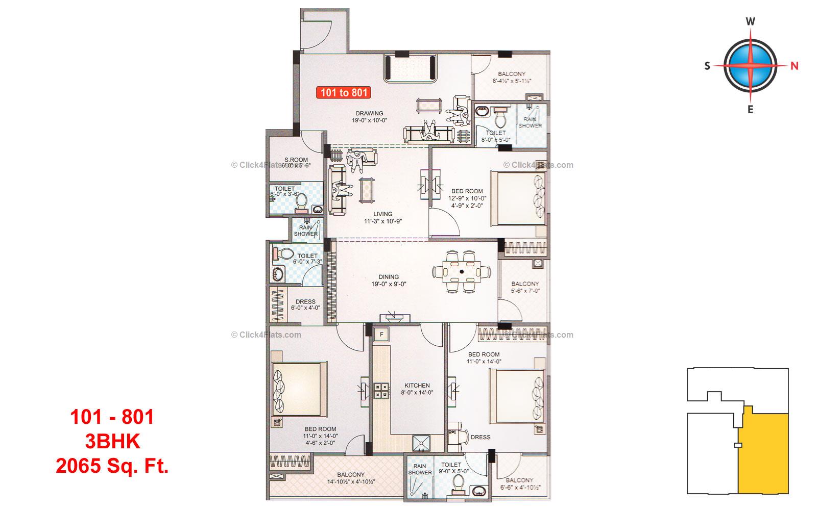 Govind Regency 3 BHK 