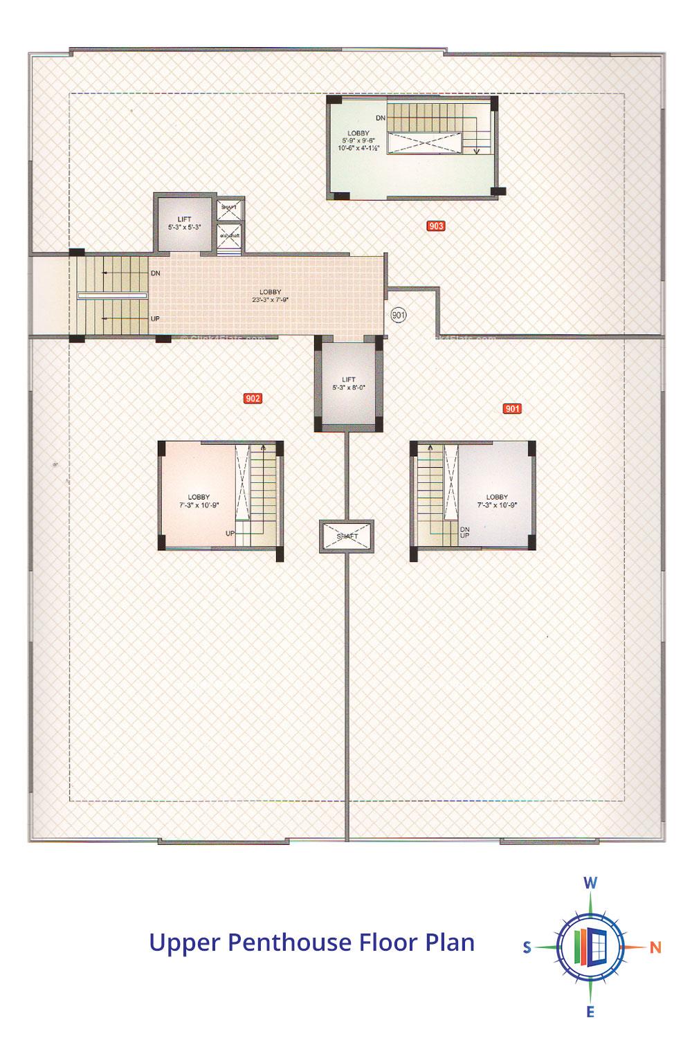 Govind Regency Upper Penthouse Floor Plan