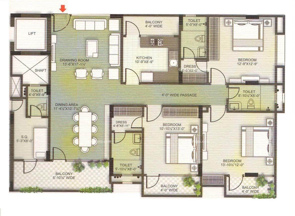 Siddha Basil 3 BHK 