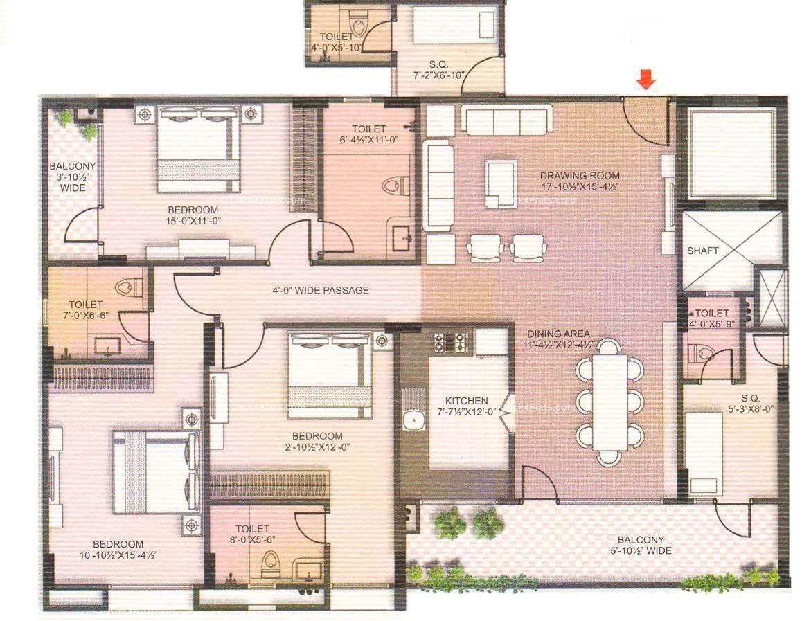 Siddha Basil 3 BHK 