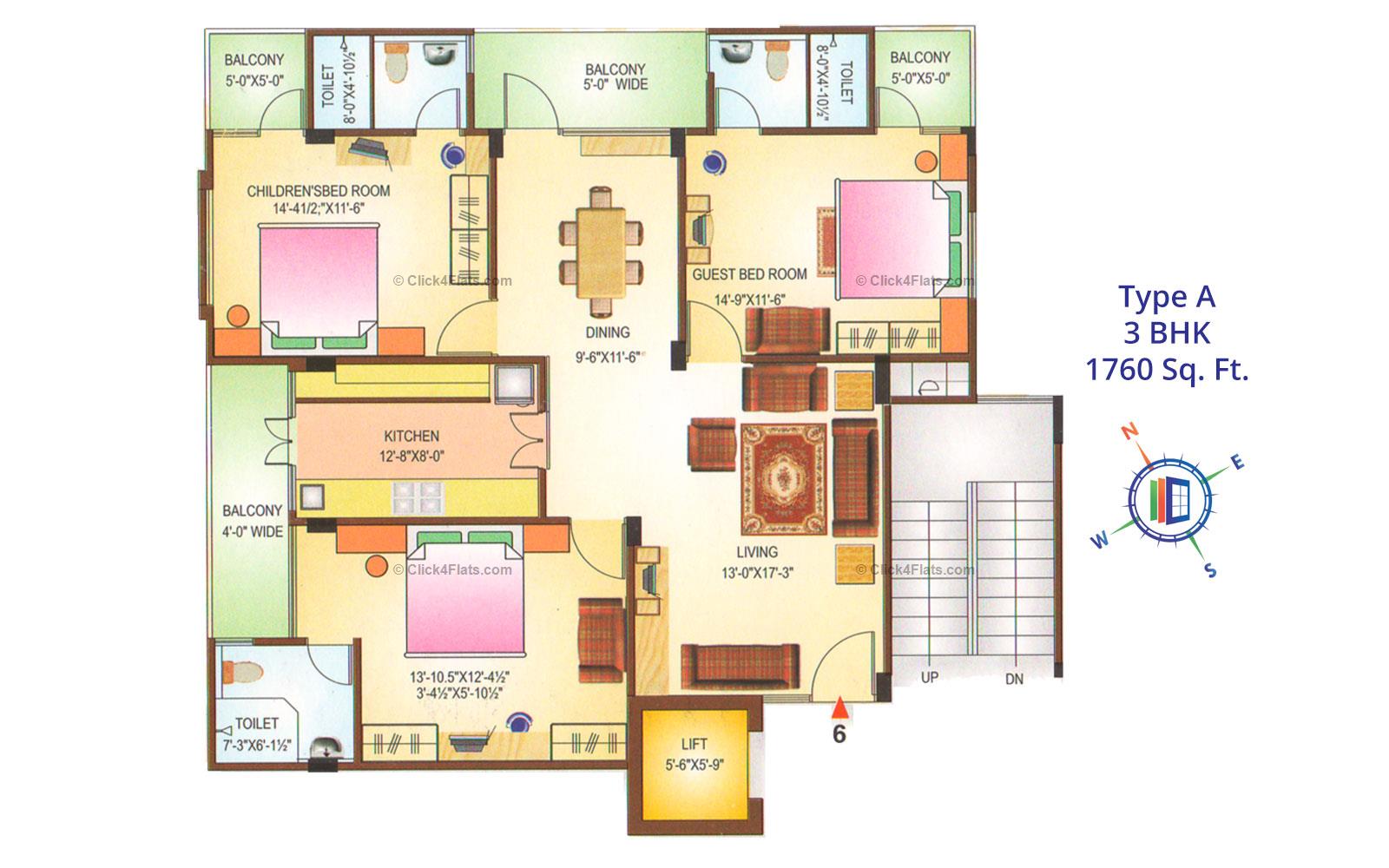 Akshat Elegance 3 BHK 