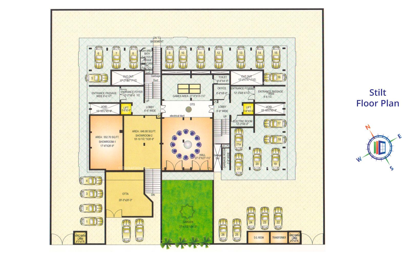 Akshat Elegance Stilt Floor Plan