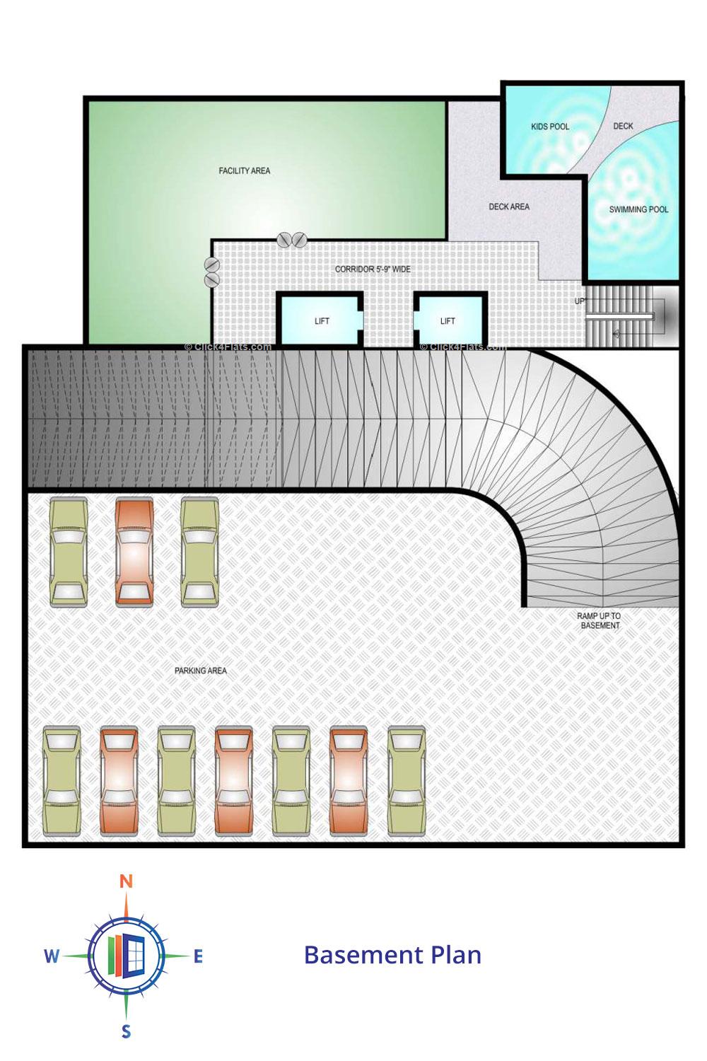 Chandra Mahal Basement Plan