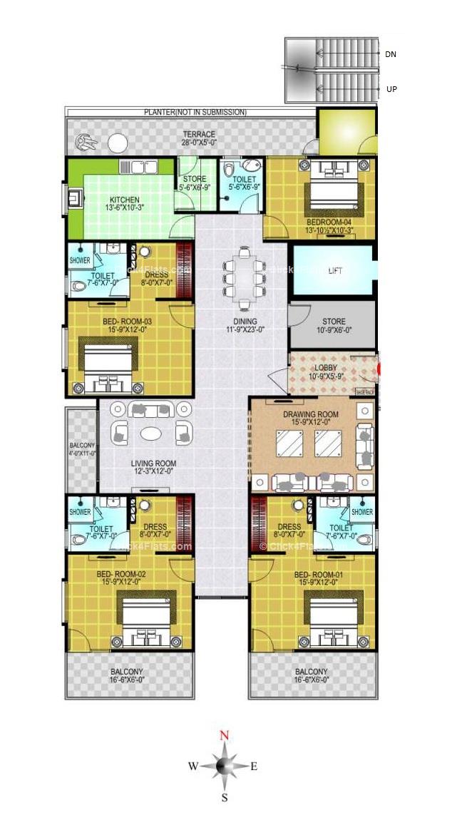 Chandra Mahal 4 BHK 