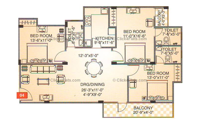 Shivgyan Enclave 3 BHK 