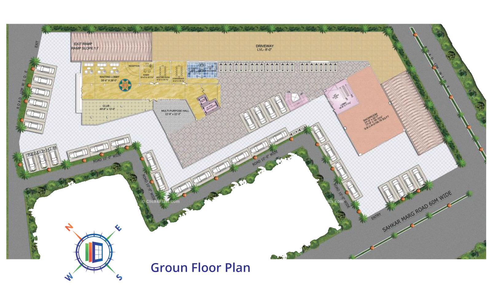 Unique Aura Ground Floor Plan