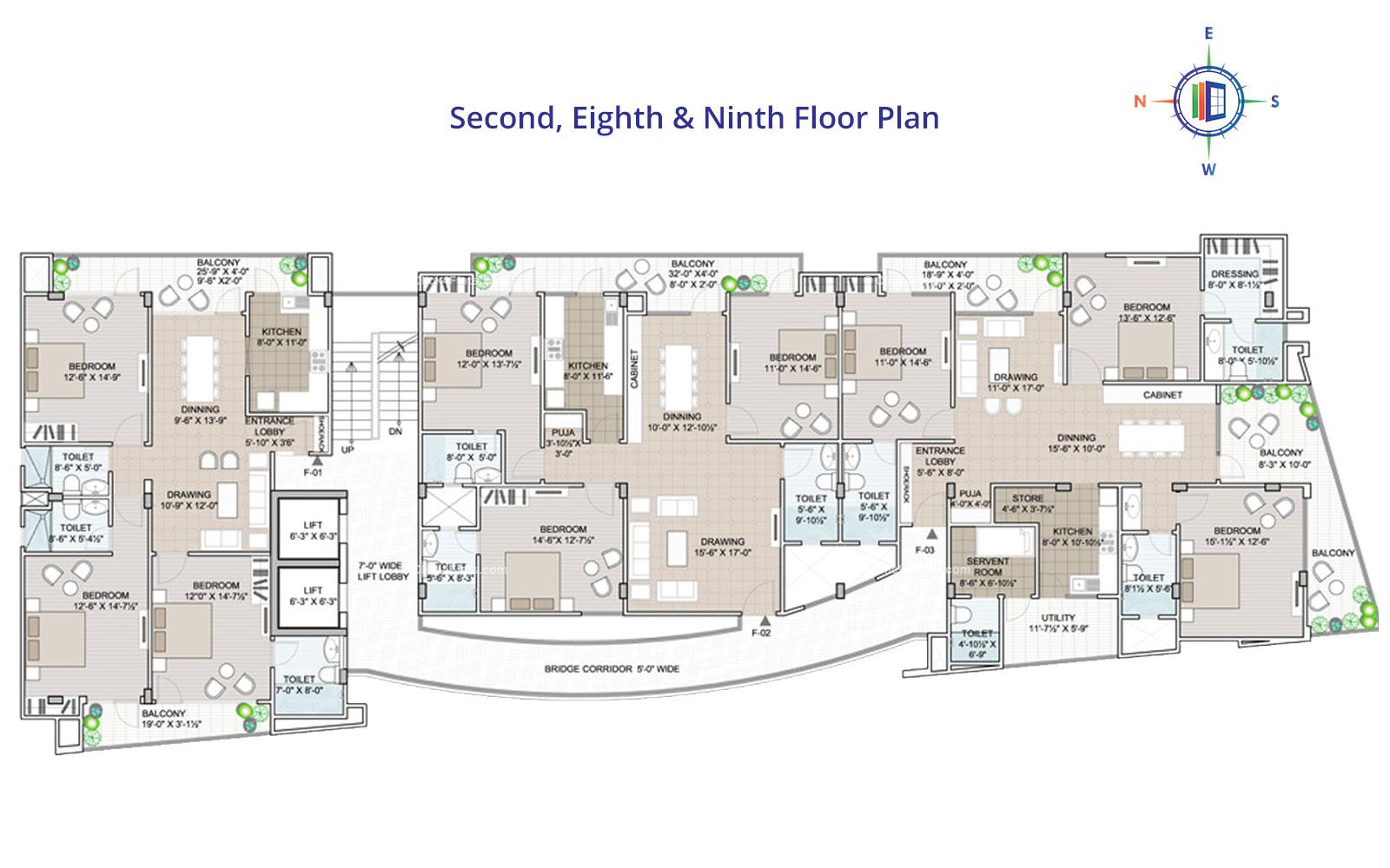 Boulevard Second Floor Plan