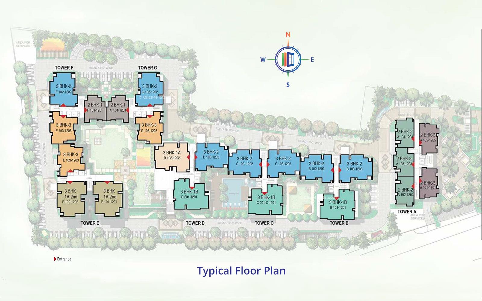 Mahima Panache Typical Floor Plan