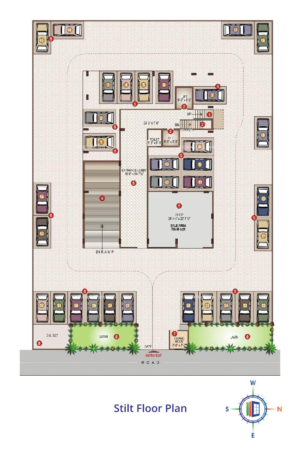 Pearl Grands Stilt Floor Plan