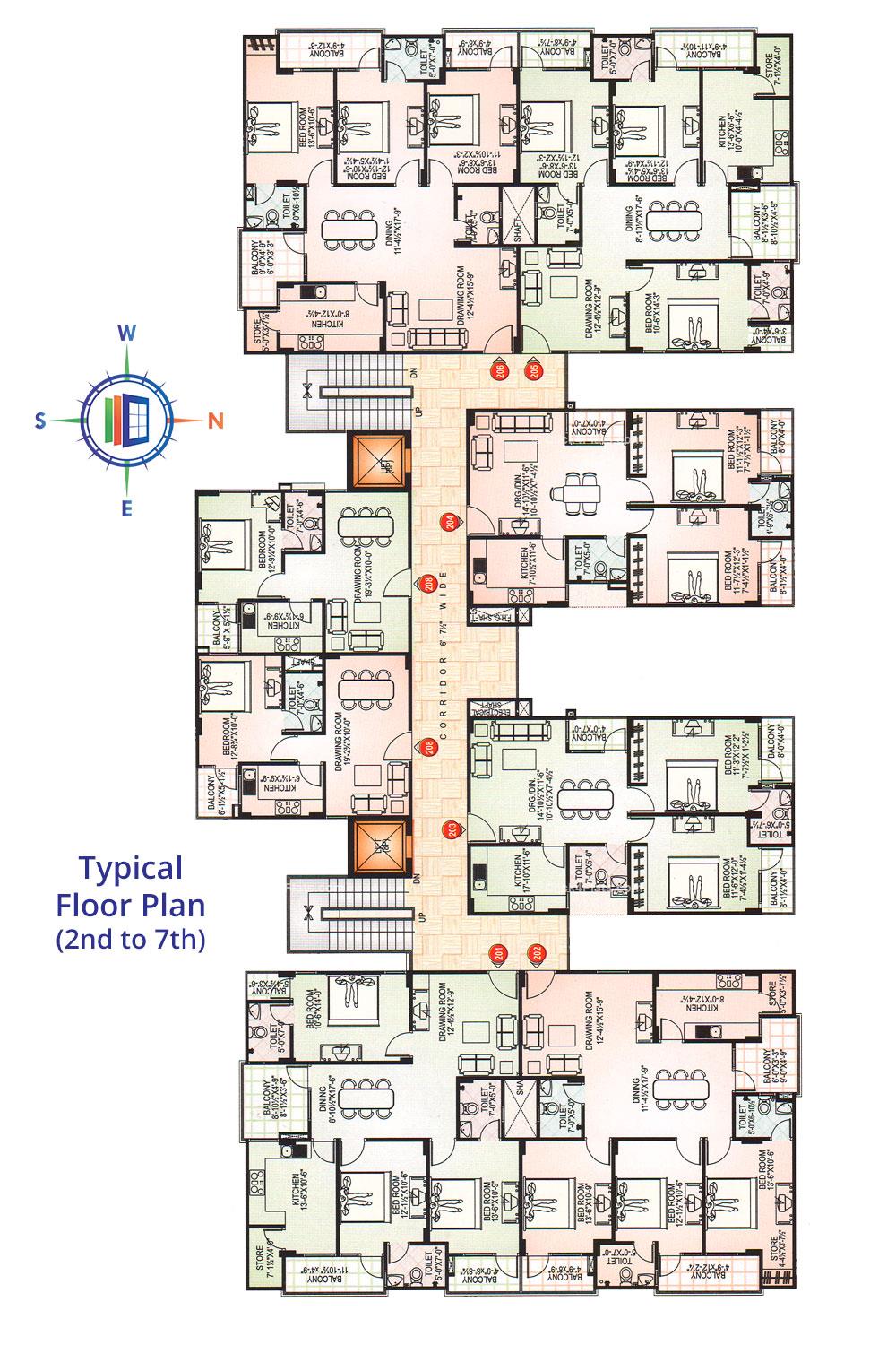 Okay Plus Green Heights Typical Floor Plan