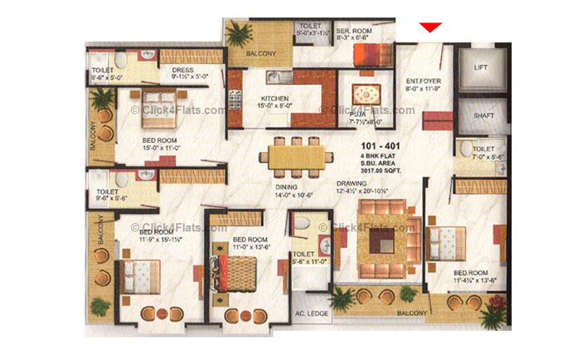 Hari Niwas 4 BHK 