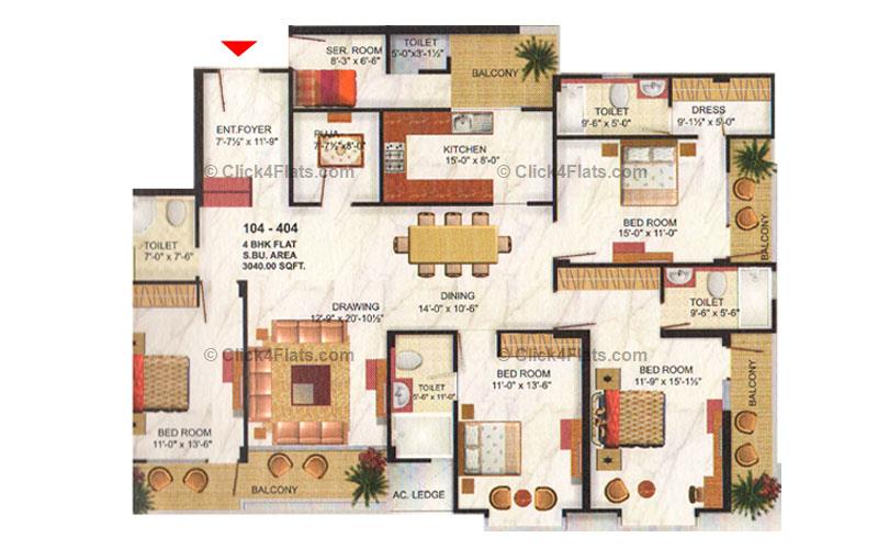 Hari Niwas 4 BHK 