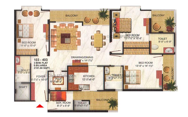 Hari Niwas 3 BHK 