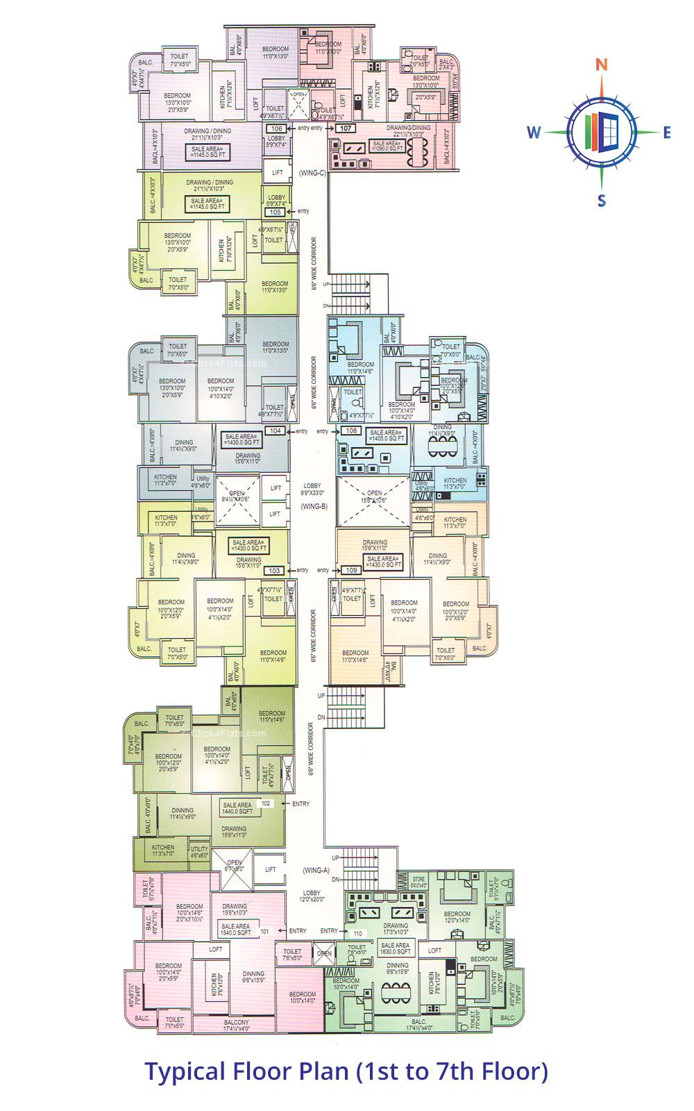 Pearl Springs Typical Floor Plan