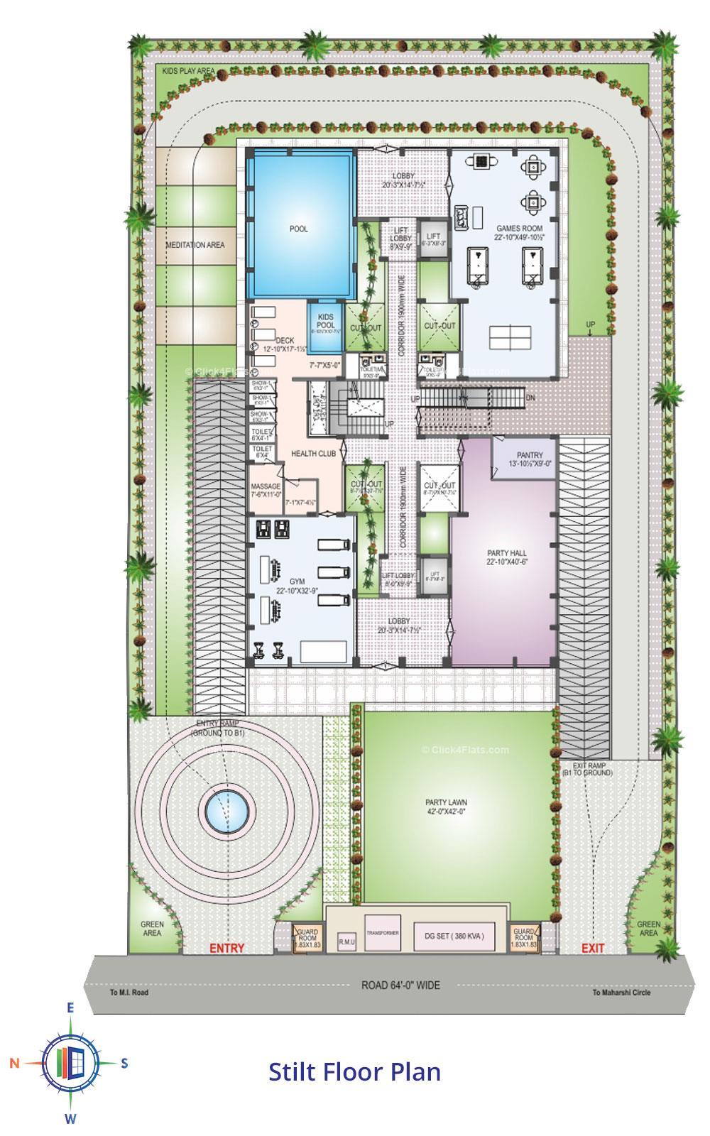 Pearl Avantika Stilt Floor Plan