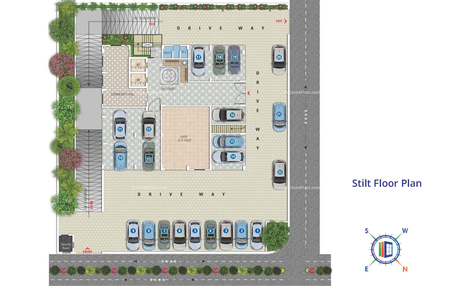 Degra Heights Stilt Floor Plan