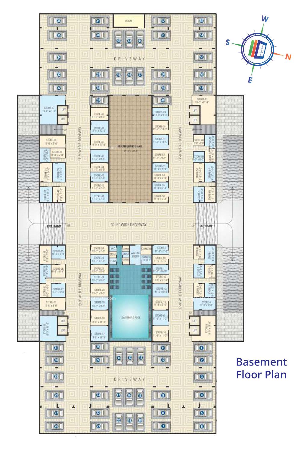 SDC Gateway Basement Floor Plan