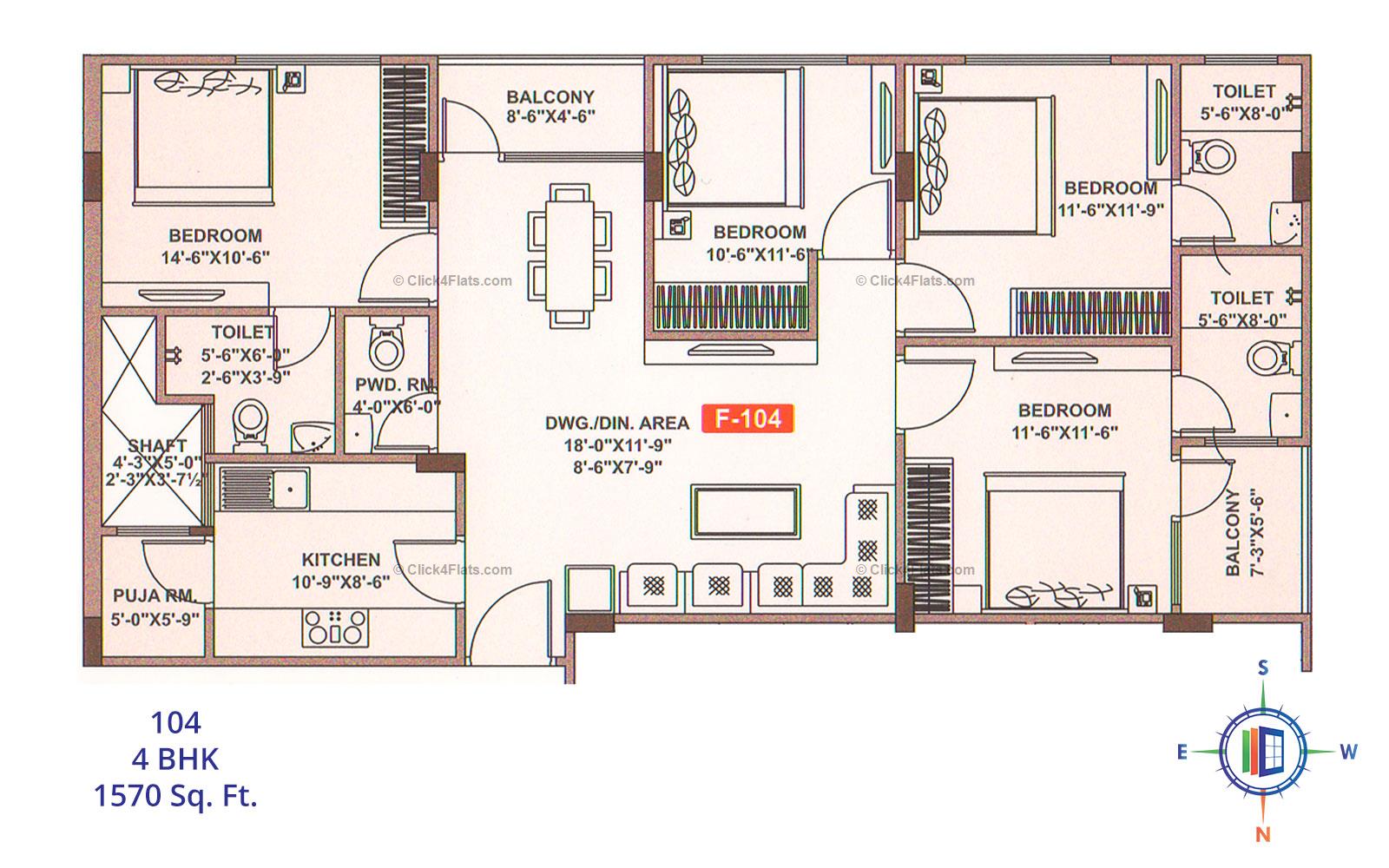 Shivgyan Residency 4 BHK 