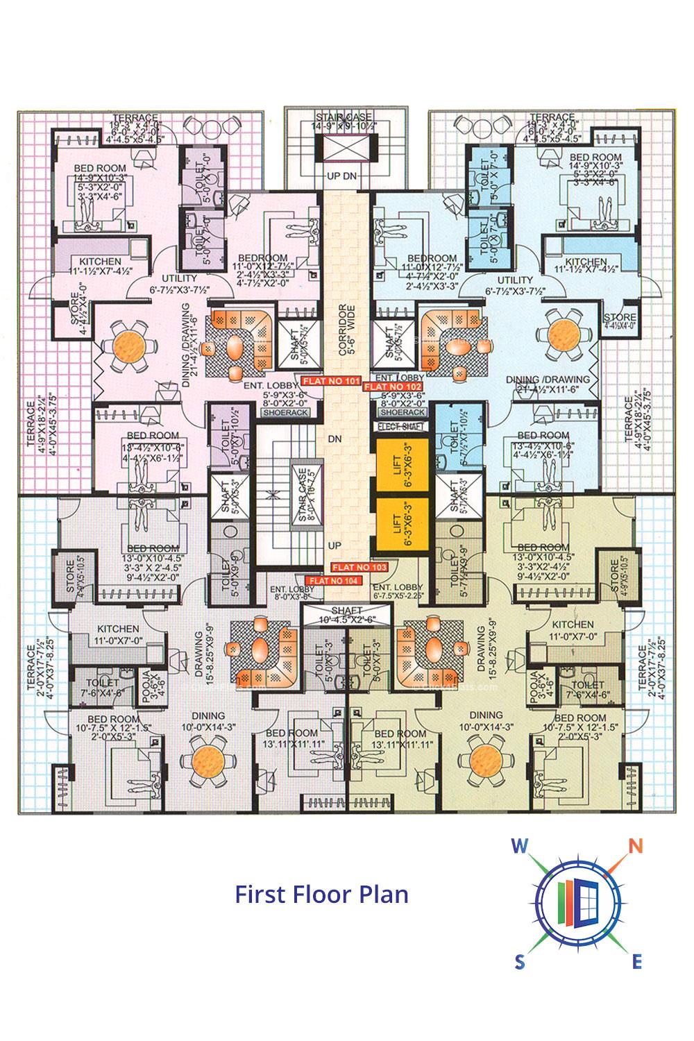 Paradise Gardens 1st Floor Plan