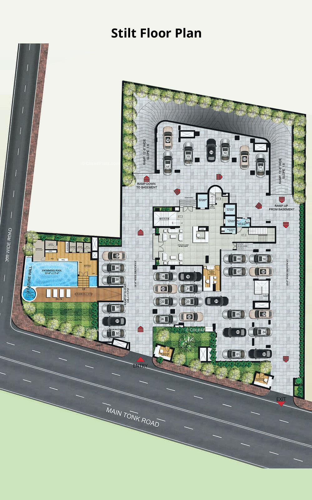 The Park Central Stilt Floor Plan