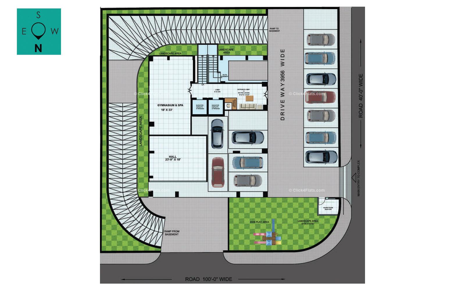 Ridhiraj Bungalow 8 Stilt Floor Plan