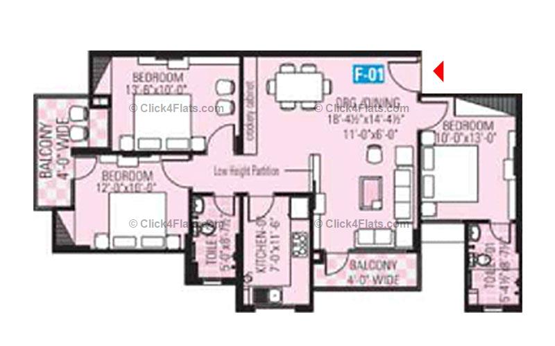 Sunshine Symphony 3 BHK 