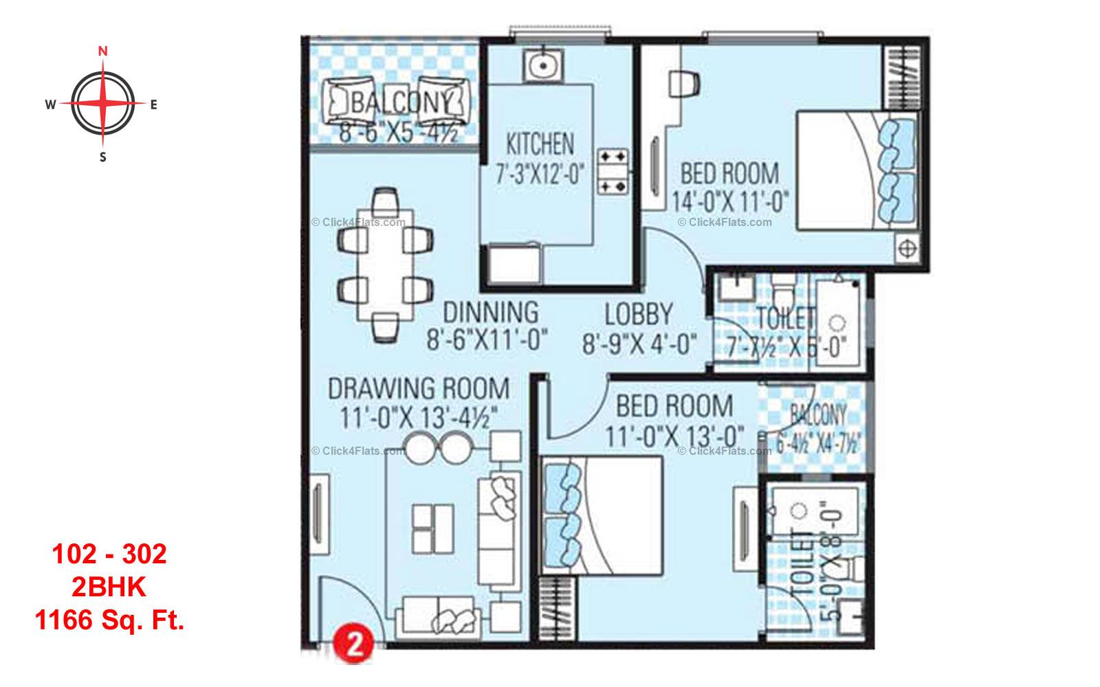 Sunshine Shalimar 2 BHK 