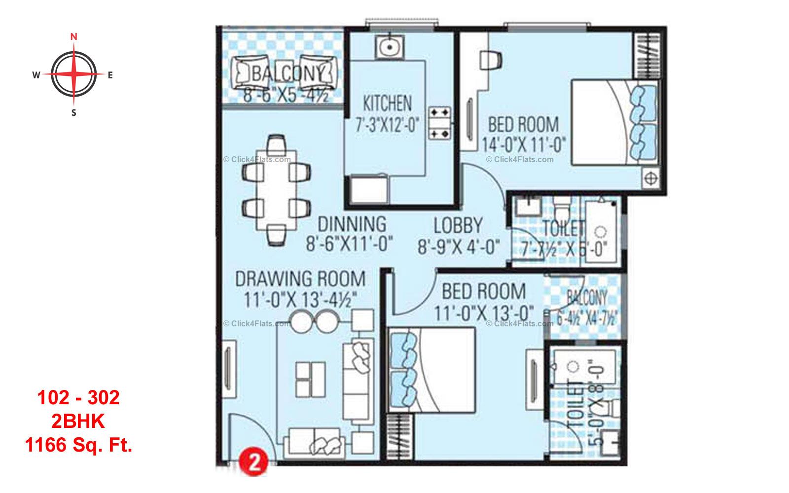 Sunshine Shalimar 2 BHK 