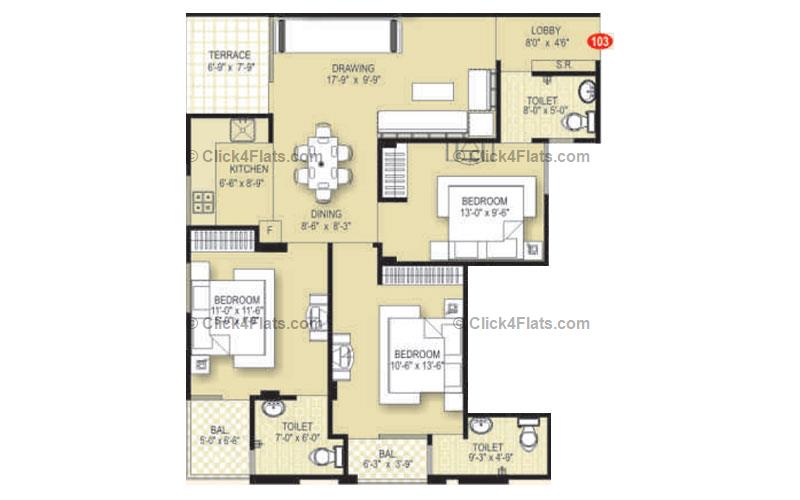 Arihant Enclave 3 BHK 