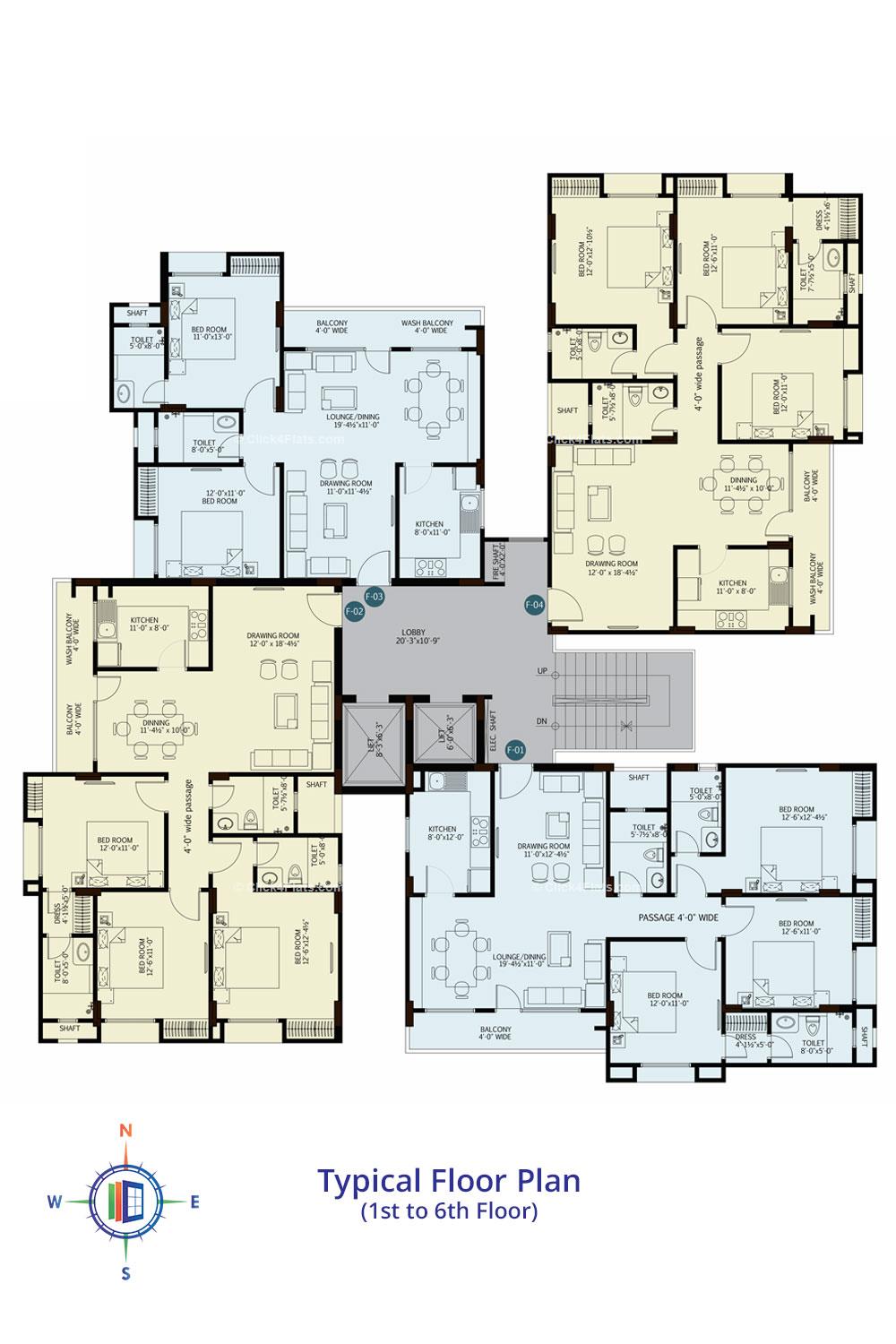 Sky Notes Typical Floor Plan