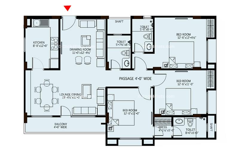 Sky Notes 3 BHK 