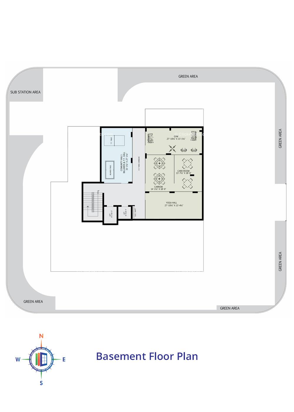 Sky Notes Basement Floor Plan