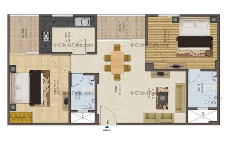 Royal Castle 2 BHK 