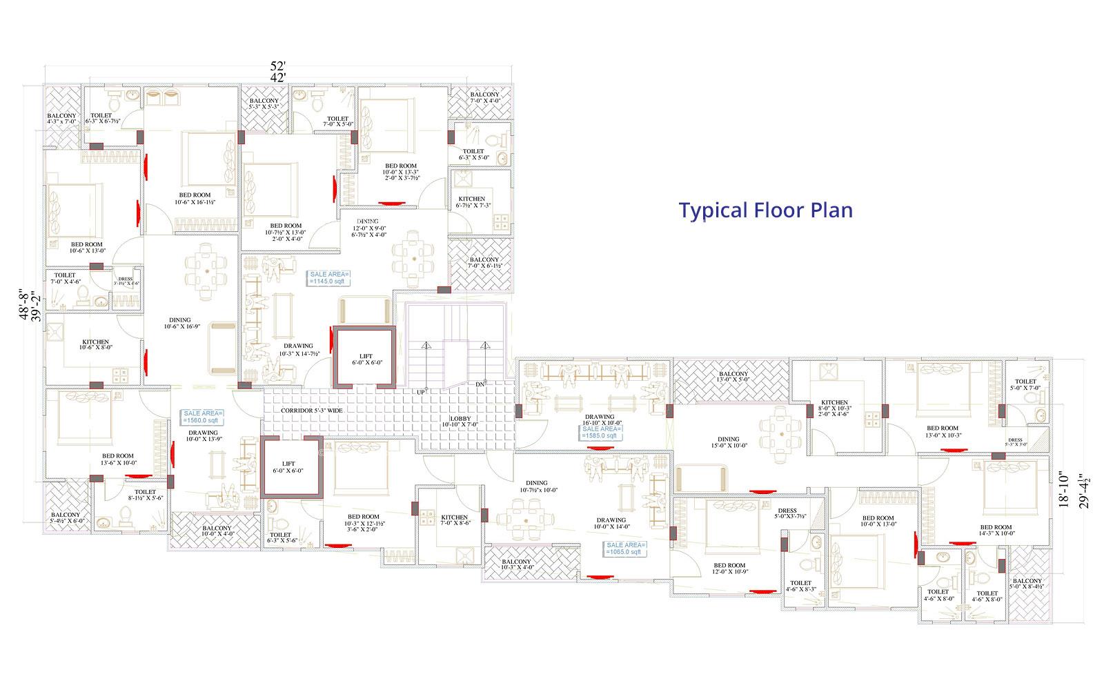 Midas Heights Typical Floor Plan