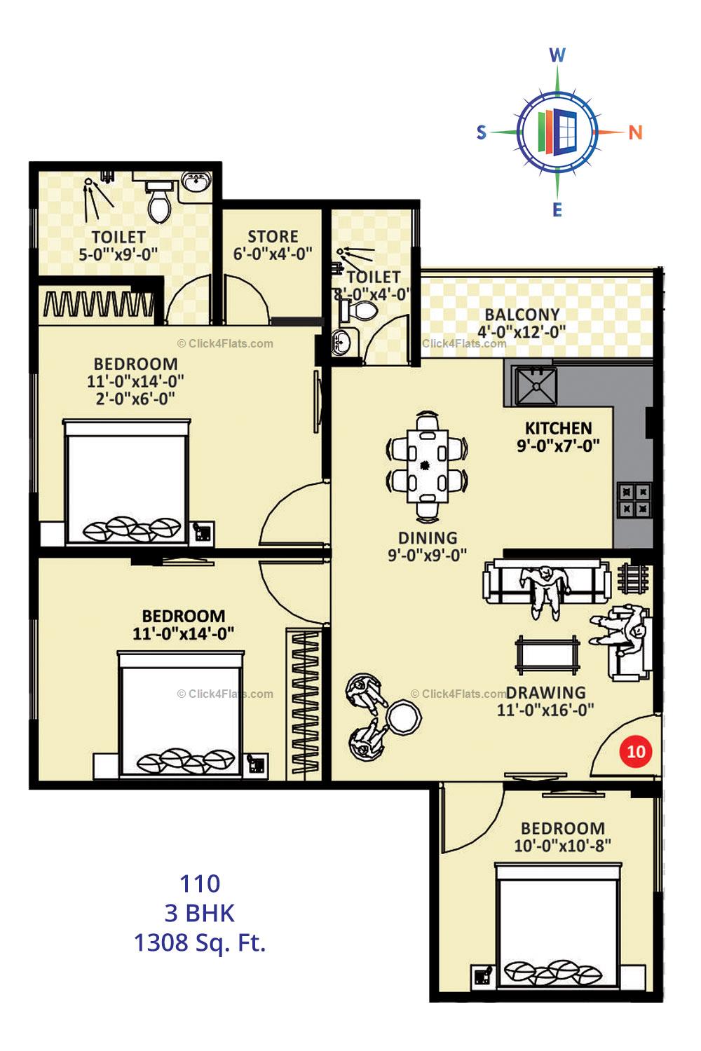 Imperial Heights 3 BHK 