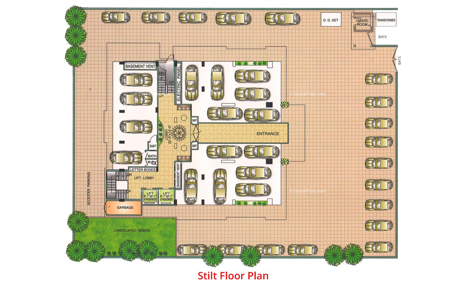 Roop Garden Stilt Floor Plan