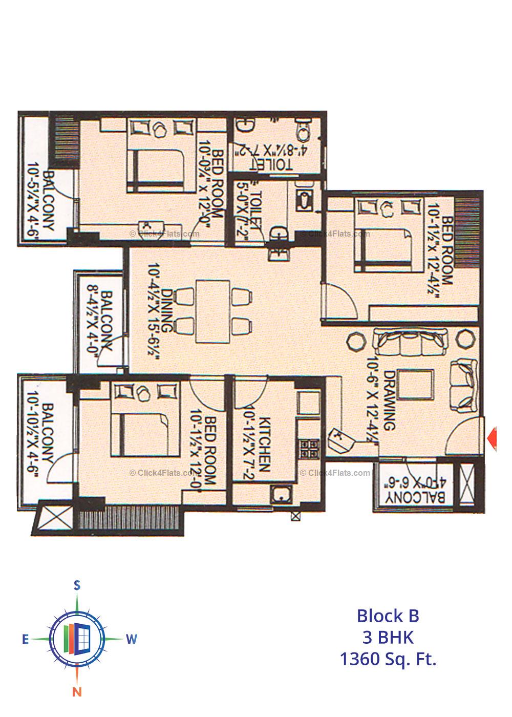 Tirupati Nilay 3 BHK 