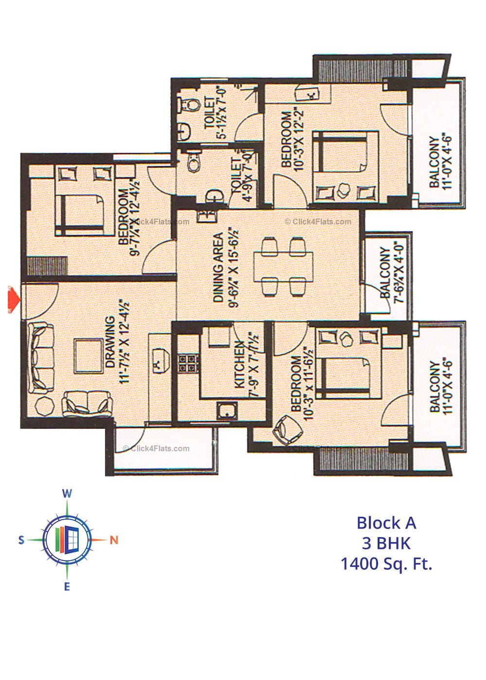Tirupati Nilay 3 BHK 