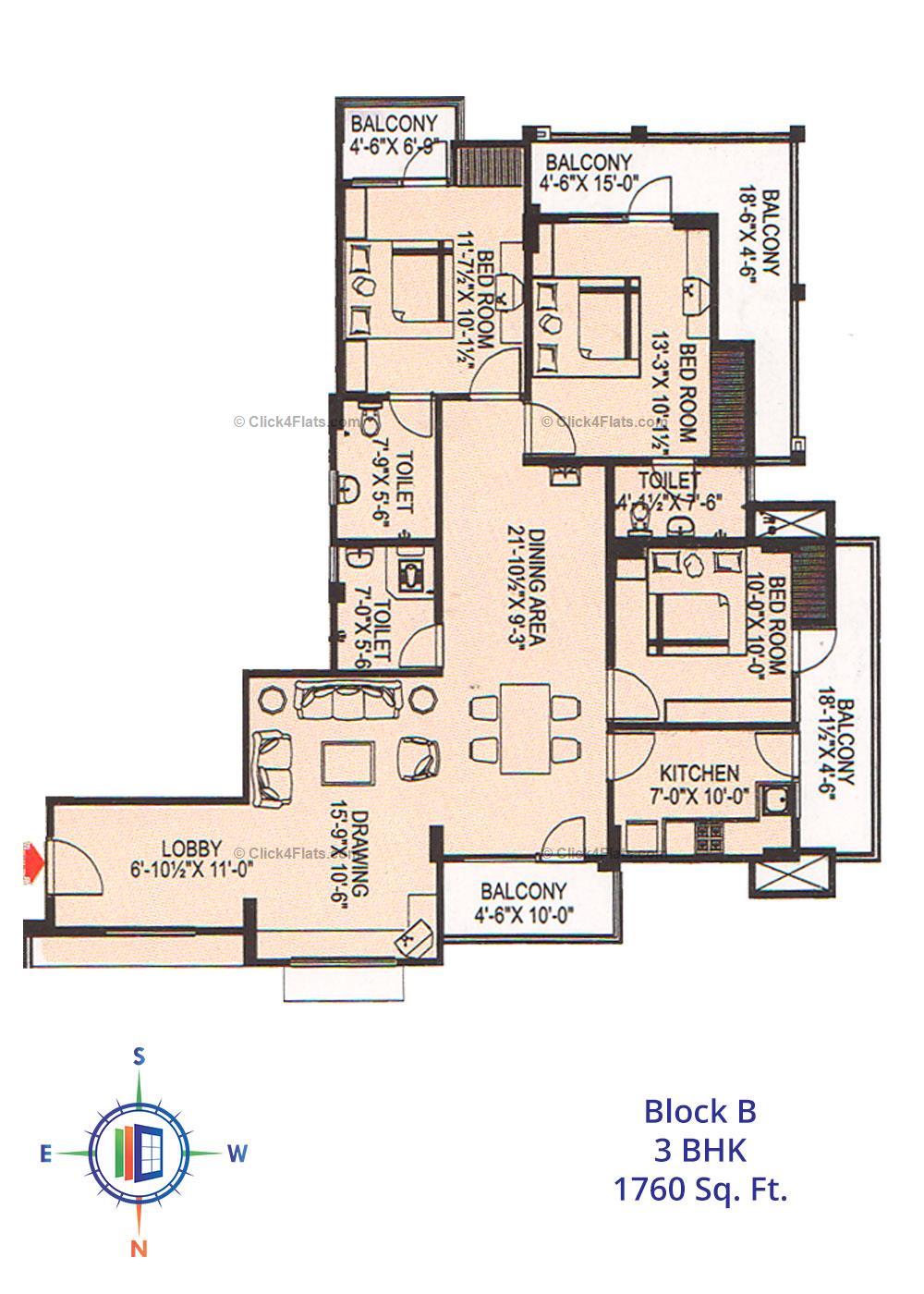 Tirupati Nilay 3 BHK 