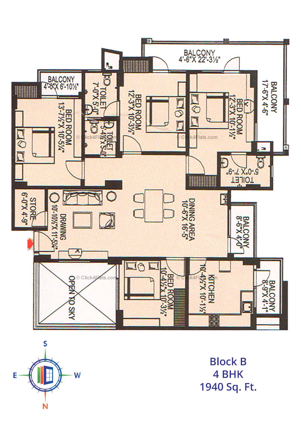 Tirupati Nilay 4 BHK 