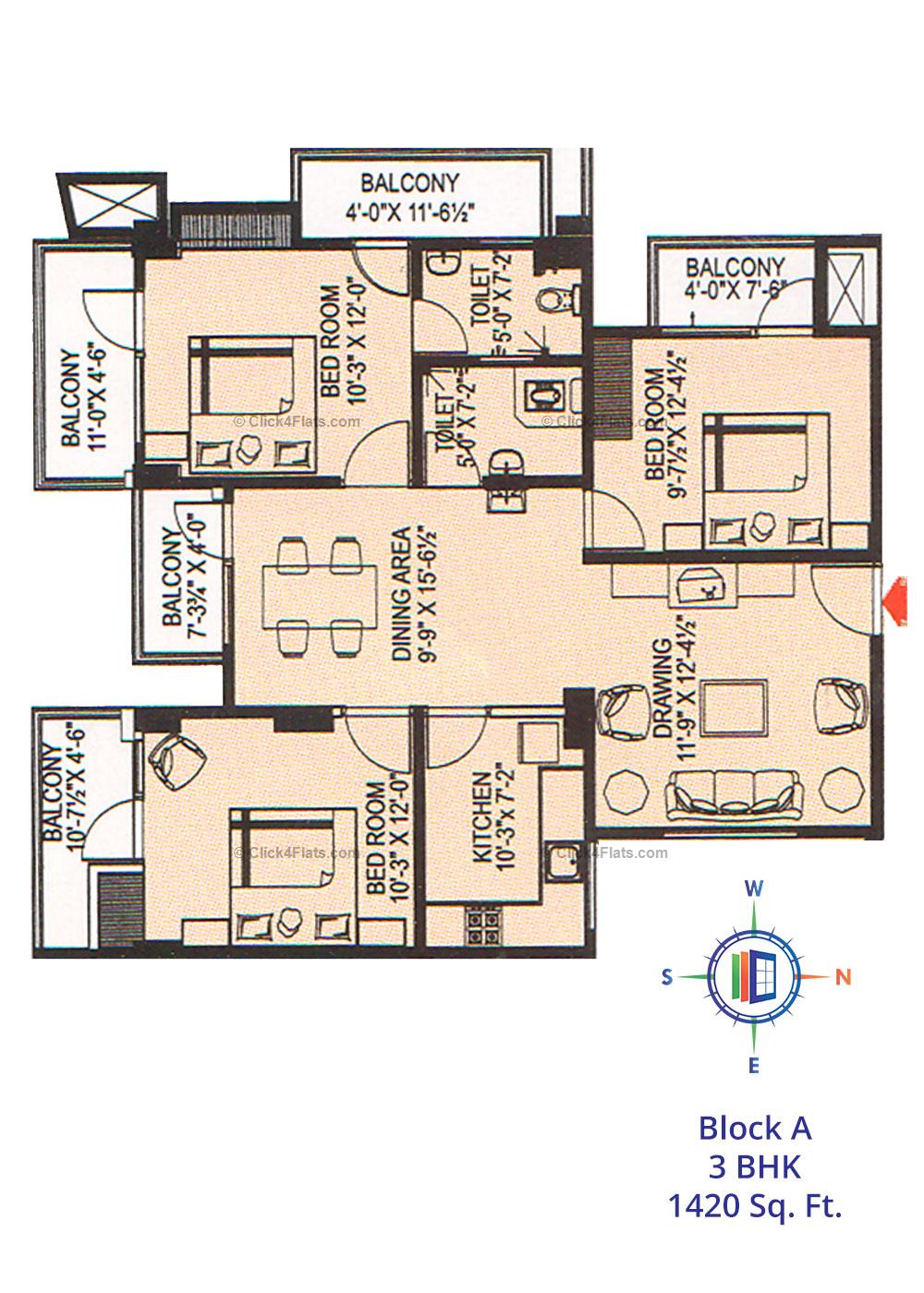 Tirupati Nilay 3 BHK 