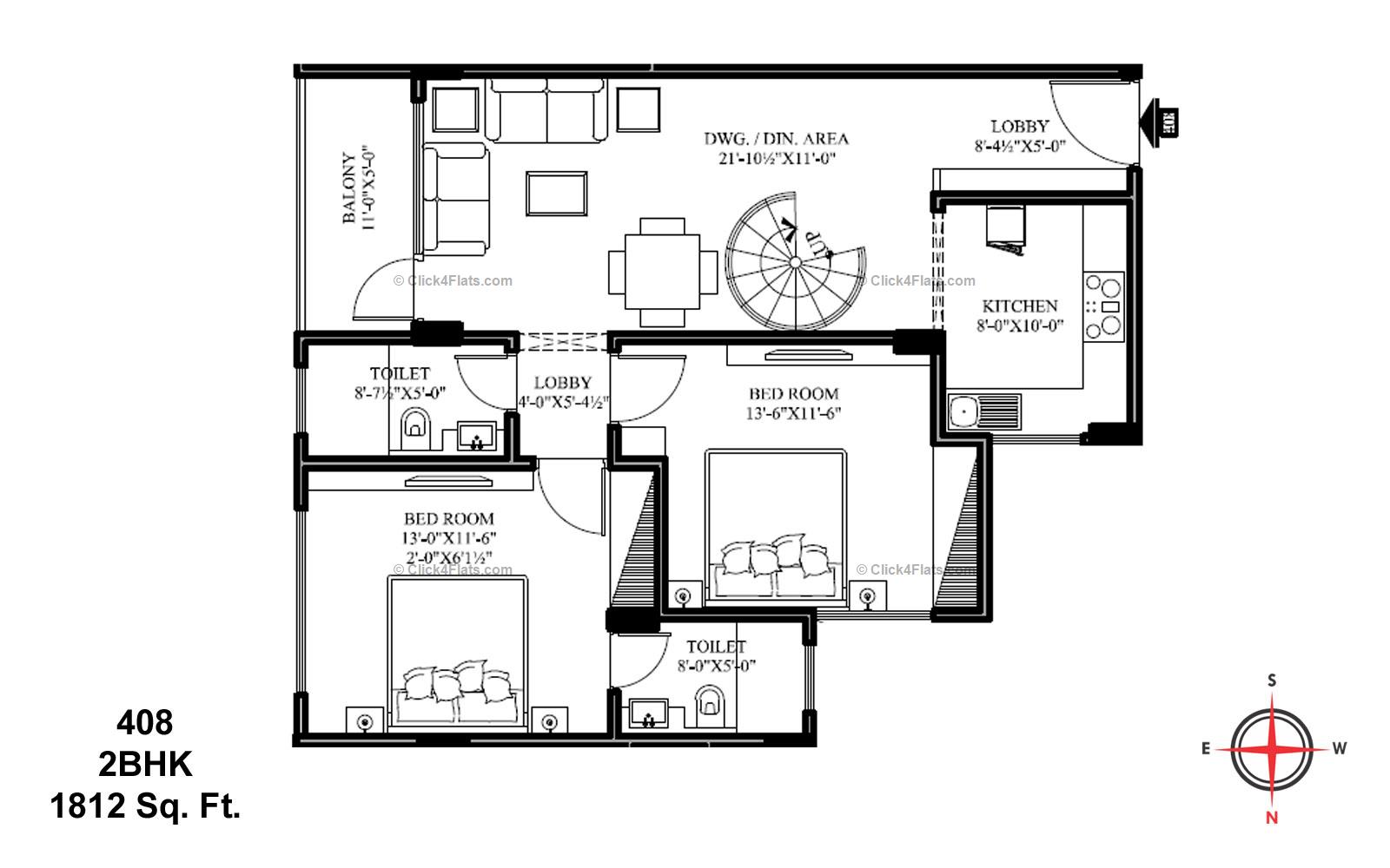 Ecoscape 2 BHK 