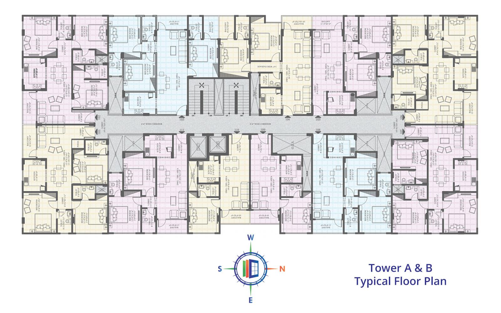 Ecoscape Typical Floor Plan